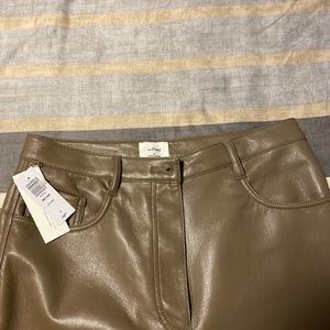 Aritzia Wilfred Melina Leather Pants - NEVER WORN